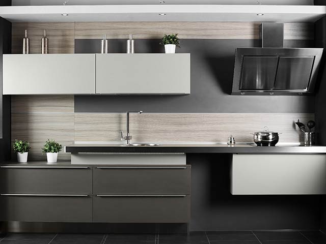 bespoke contemporary grey kitchen
