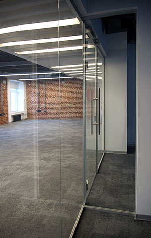 glass office partitions